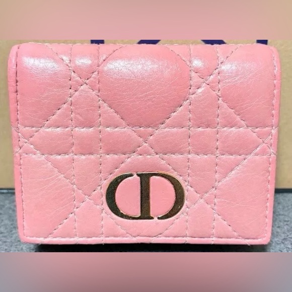 Dior Caro Cannage Wallet EUC - Picture 1 of 5